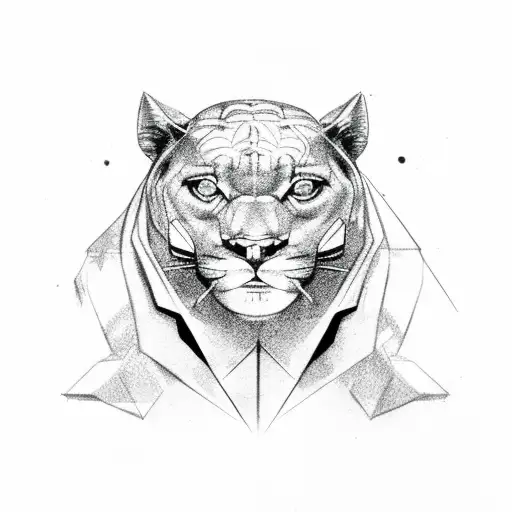 Panther tattoo design idea
