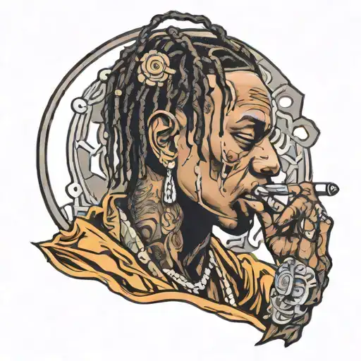 travis scott tattoo design idea
