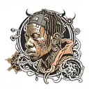 travis scott tattoo design idea