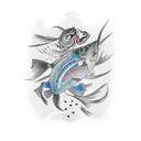 Fish Scales tattoo design idea