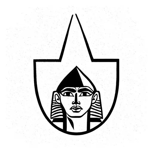 Pharaoh tattoo design idea