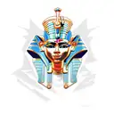 Pharaoh tattoo design idea