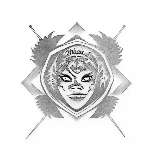 a tattoo with my kid's names "kiara adelyn tse, kamden charles tse, and kaienna jade tse" in it.  tattoo design idea