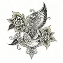 E & J is 1986 tattoo design idea