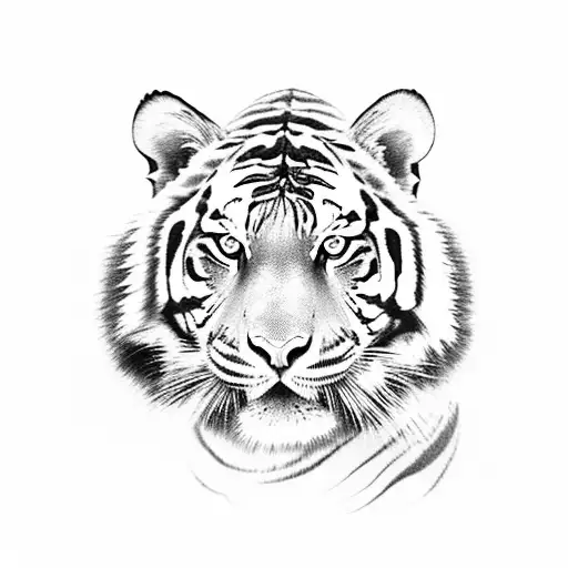 japenese tiger tattoo design idea