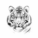 japenese tiger tattoo design idea