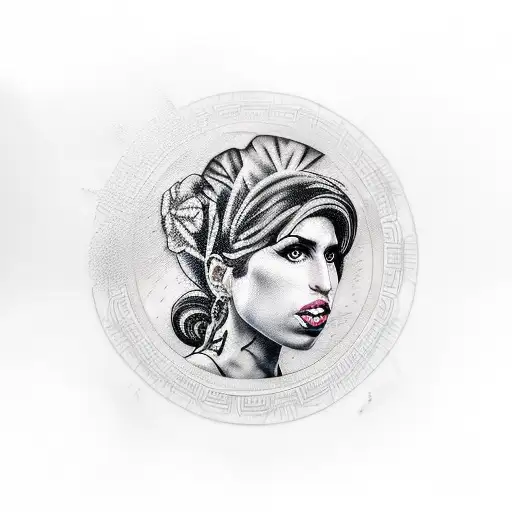 Amy Winehouse tattoo design idea