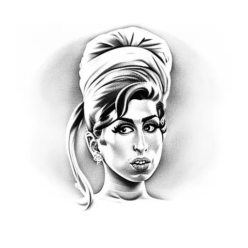 Amy Winehouse tattoo design idea