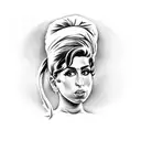 Amy Winehouse tattoo design idea