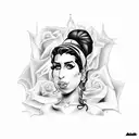 Amy Winehouse tattoo design idea