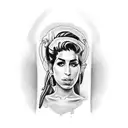 Amy Winehouse tattoo design idea