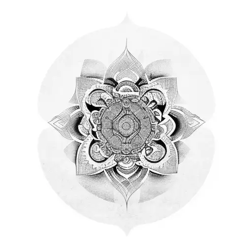 inner peace tattoo design idea