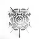 solid black bands alternating with lines from the havamal in elder futhark tattoo design idea