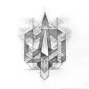 solid black bands alternating with elder futhark runes sleeve  tattoo design idea