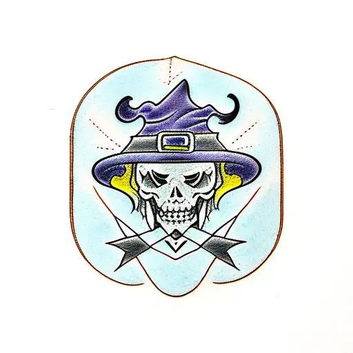 witch coven tattoo design idea