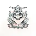 witch coven tattoo design idea