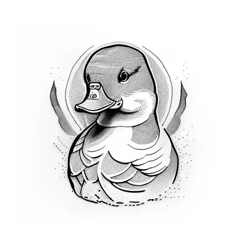 duck peaky blinder tattoo design idea