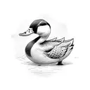 duck peaky blinder tattoo design idea