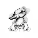 duck peaky blinder tattoo design idea
