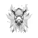 Mean Boar chest tattoo tattoo design idea