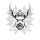 Mean Boar chest tattoo tattoo design idea