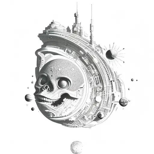 cosmic horizon  tattoo design idea