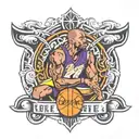 kobe bryant logo tattoo design idea