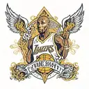 kobe bryant logo tattoo design idea