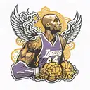 kobe bryant logo tattoo design idea