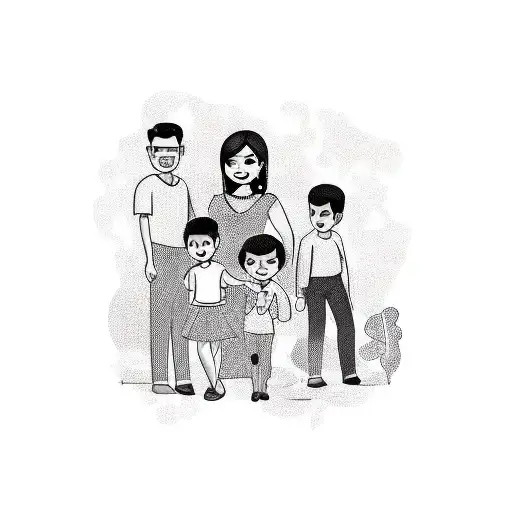 mexican family  tattoo design idea