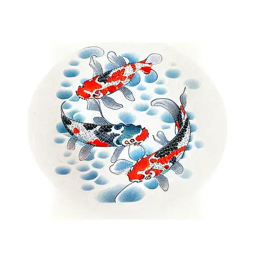Koi Fish tattoo design idea