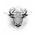 Bull  tattoo design idea