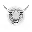 Bull  tattoo design idea