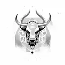 Bull  tattoo design idea