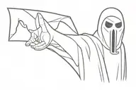 Ghostface tattoo design idea