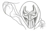 Ghostface tattoo design idea