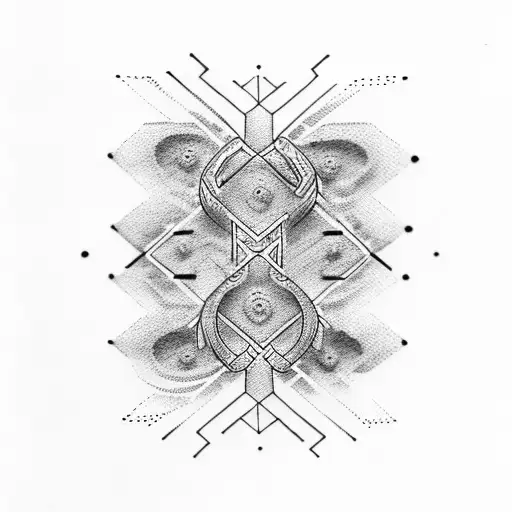 letter x that looks like a chromosome tattoo design idea