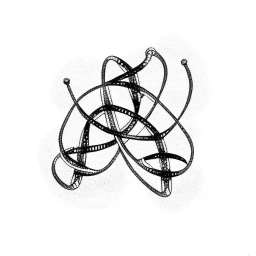 letter x that looks like a chromosome tattoo design idea