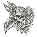 god and loyalty and respect  tattoo design idea