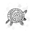 turtles in space tattoo design idea