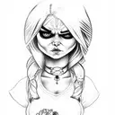bride of chucky  tattoo design idea