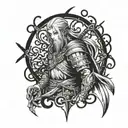 vinland saga anime tattoo design idea