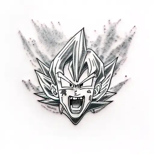 Anime dragon ball tattoo design idea