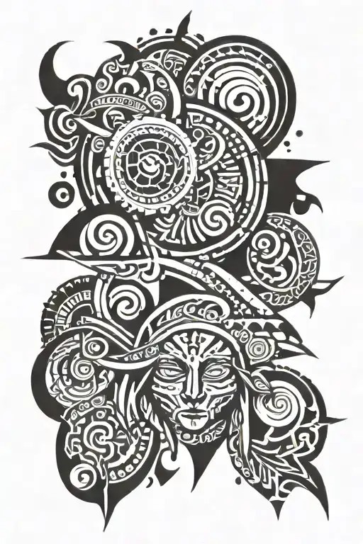 consistent and patient and don't give up attitude tattoo design idea