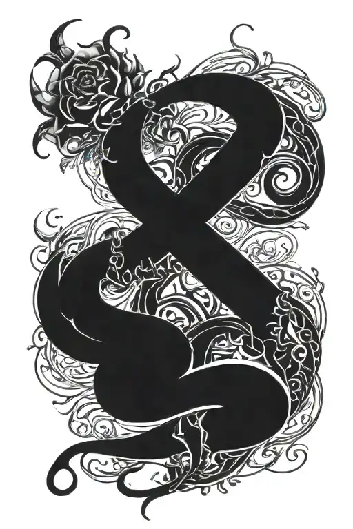 consistent and patient and don't give up attitude tattoo design idea