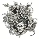 satoru gojo tattoo design idea