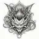 satoru gojo tattoo design idea