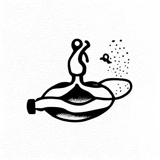 spiritual, meditative scuba diving related tattoo tattoo design idea