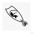 spiritual, meditative scuba diving related tattoo tattoo design idea