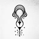 spiritual, meditative scuba diving related tattoo tattoo design idea